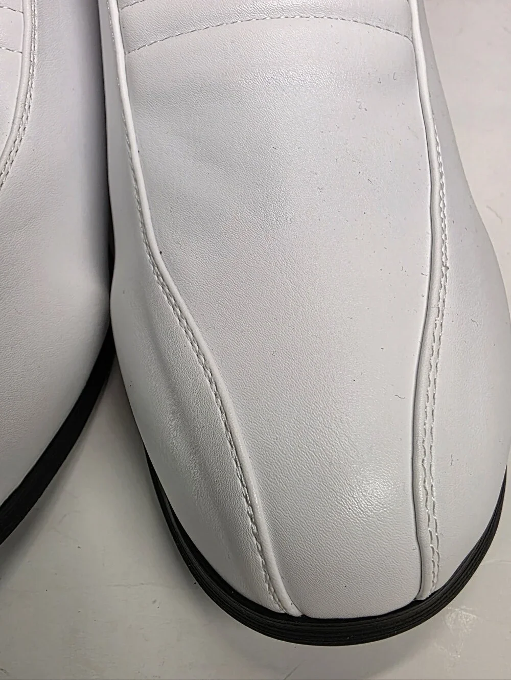 Funtasma White Side Zip Ankke Boots Sz LARGE Cosplay Dress Up Stormtrooper